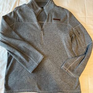 Simply Southern Men's Gray Quarter-Zip Sweater